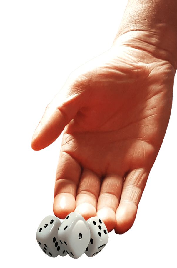 Dice in hand PNG    图片编号:54912