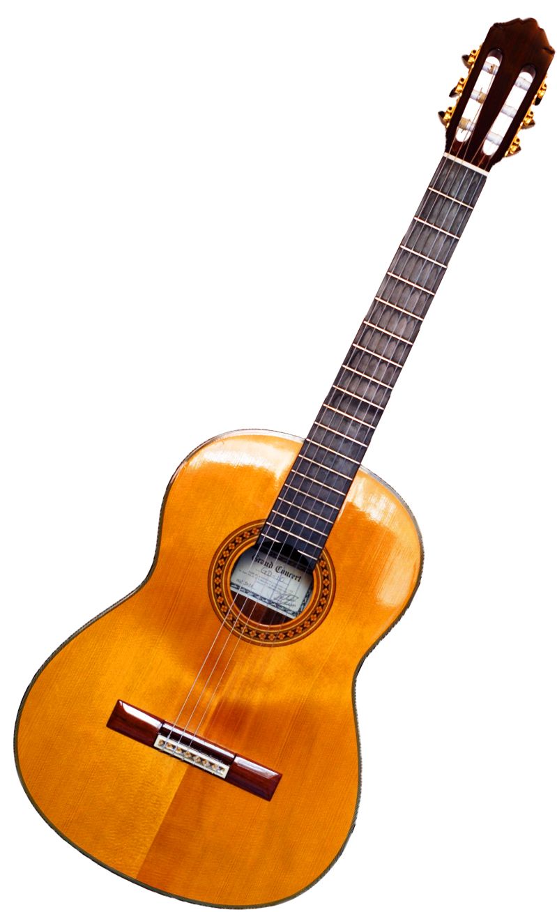 Acoustic classic guitar PNG image    图片编号:3370