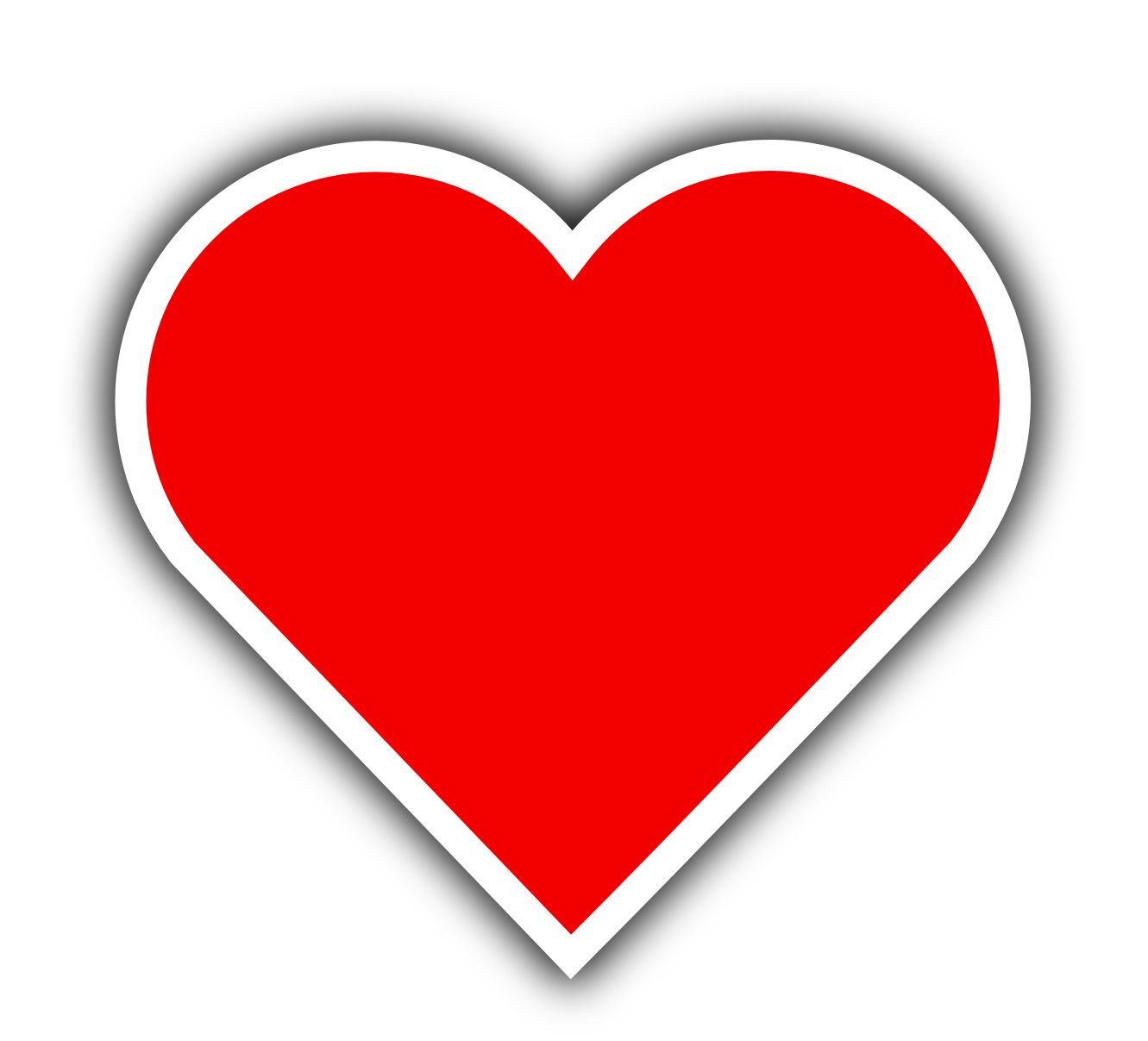 Red heart PNG image, free download    图片编号:704