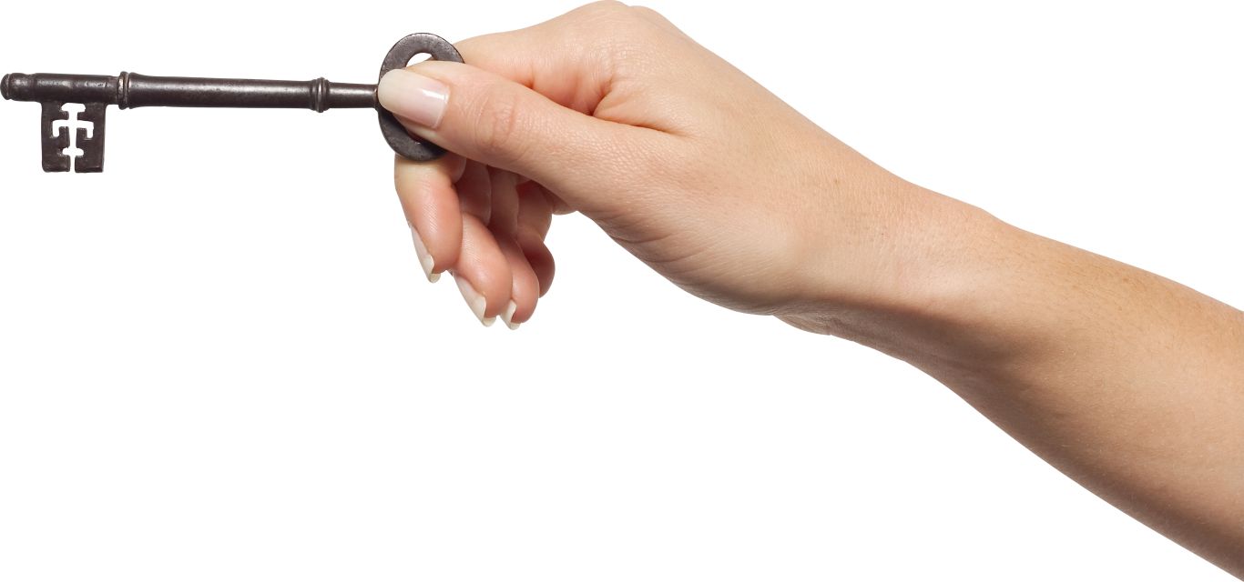 key in hand PNG image    图片编号:1179