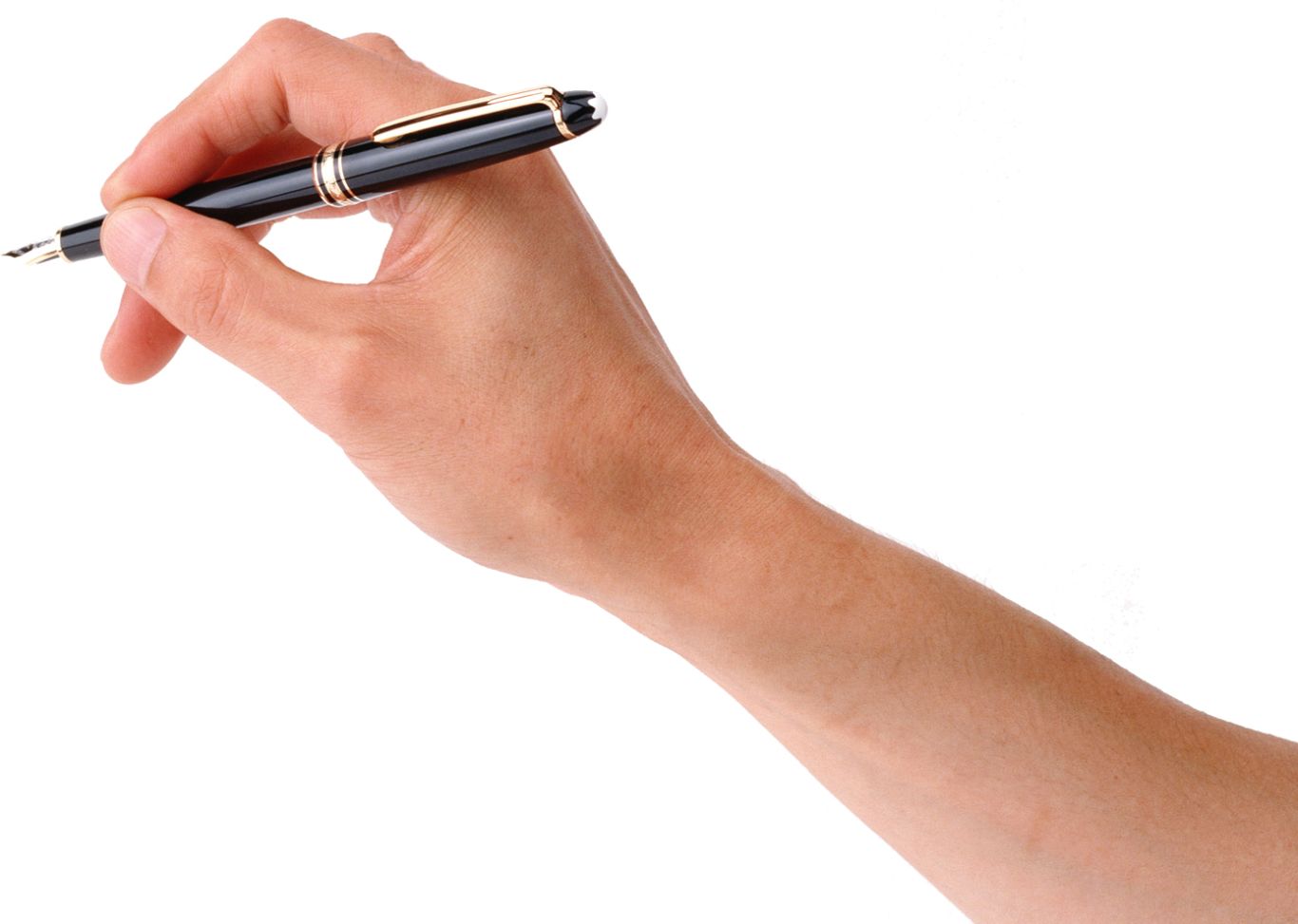 Pen in hand PNG image    图片编号:7428