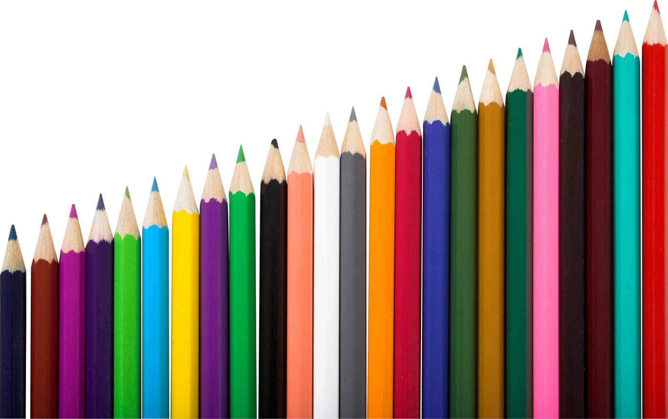 Colorful pencils PNG image    图片编号:3850