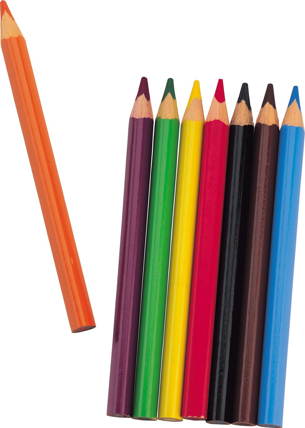 Colorful pencils PNG image    图片编号:3851