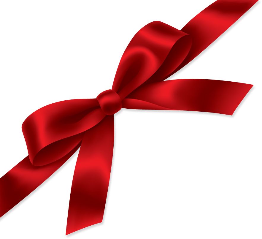 red gift ribbon PNG image    图片编号:1563