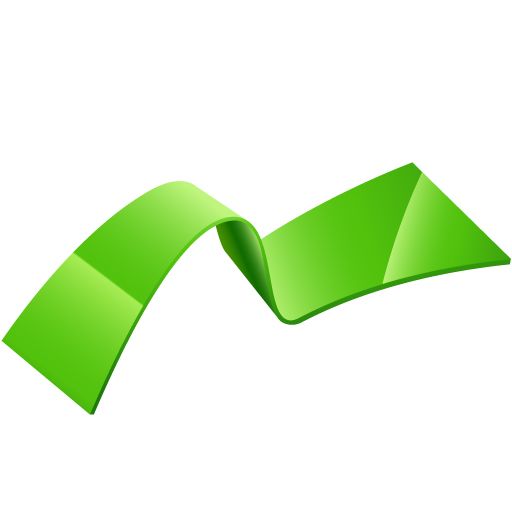 green ribbon PNG image    图片编号:1567