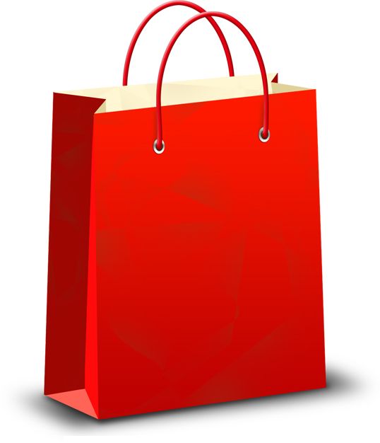 Shopping bag PNG image    图片编号:6383