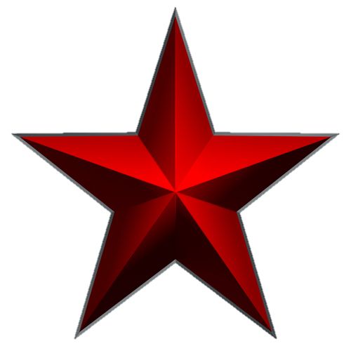 red star PNG image    图片编号:1599