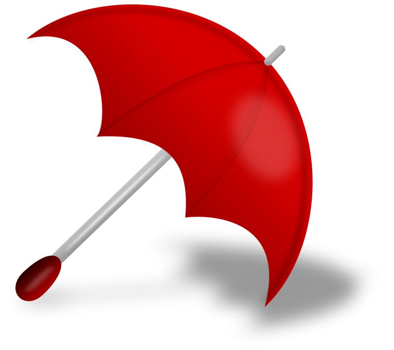 red umbrella PNG image    图片编号:499