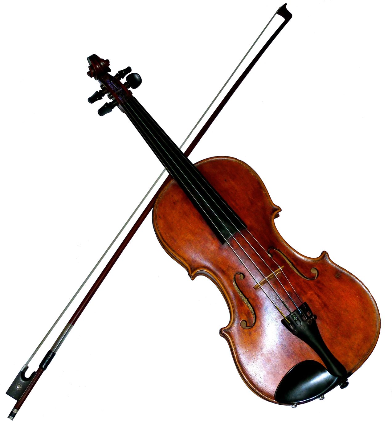 Violin and bow PNG    图片编号:12839