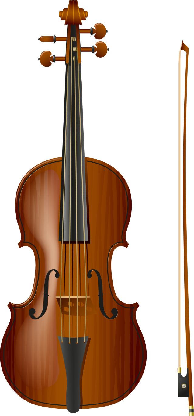 Violin and bow PNG    图片编号:12847