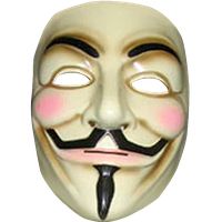 Guy Fawkes mask PNG    图片编号:25776