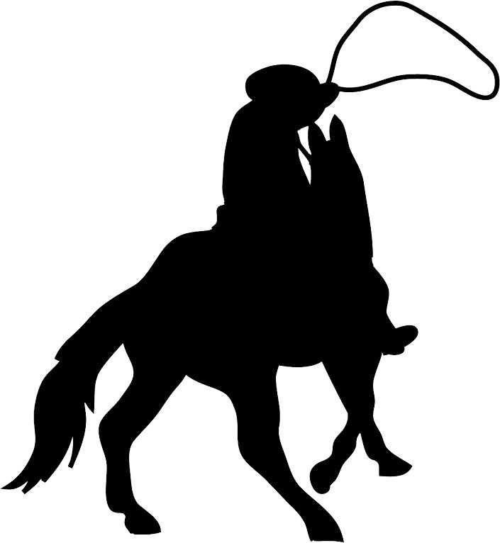 Cowboy silhouette PNG    图片编号:40659