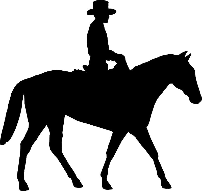Cowboy silhouette PNG    图片编号:40660
