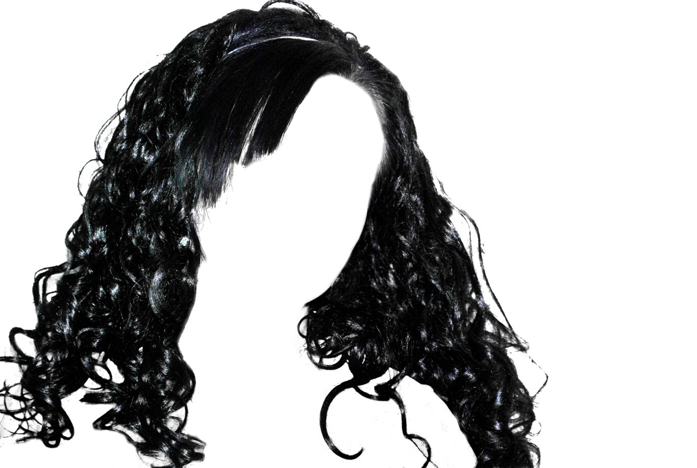 Women hair PNG image    图片编号:5601