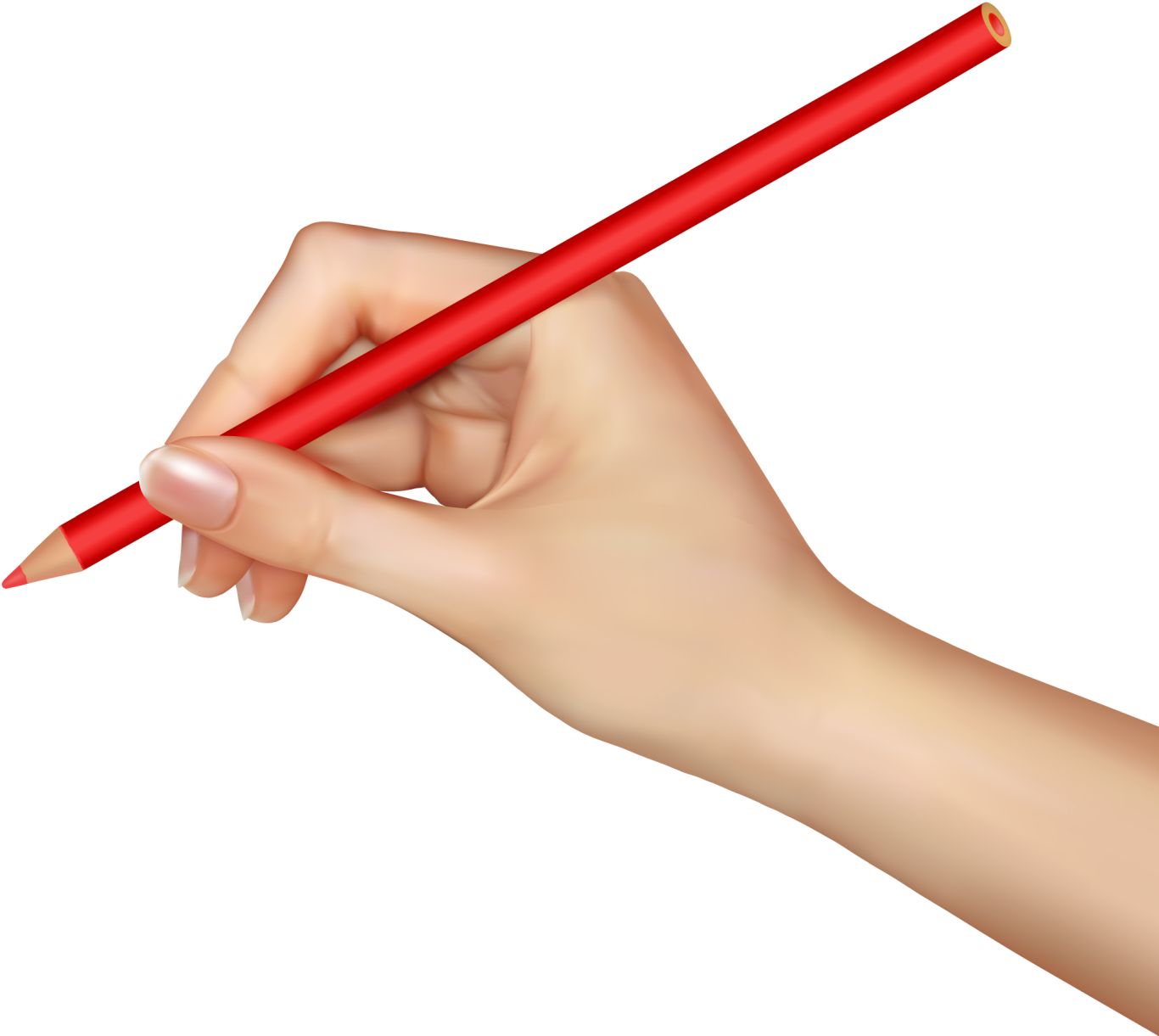 Pencil in hand, hands PNG, hand image free    图片编号:910