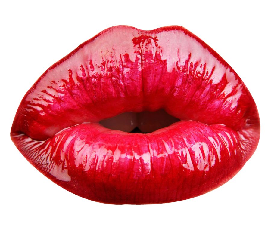 Red lips PNG image    图片编号:6229