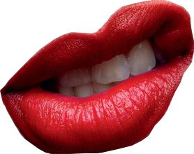 Red lips PNG image    图片编号:6239