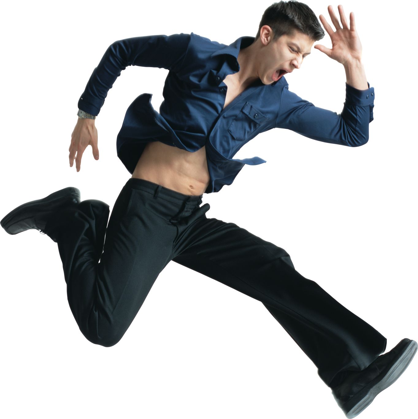 Man jumping PNG image    图片编号:6500