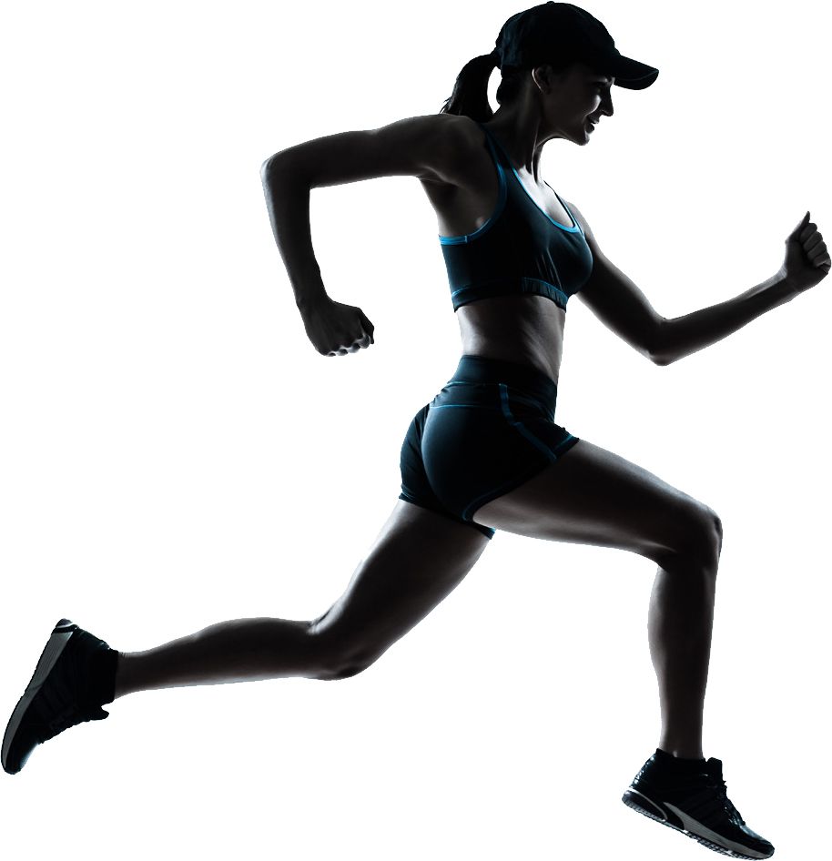 Running woman PNG image    图片编号:11680