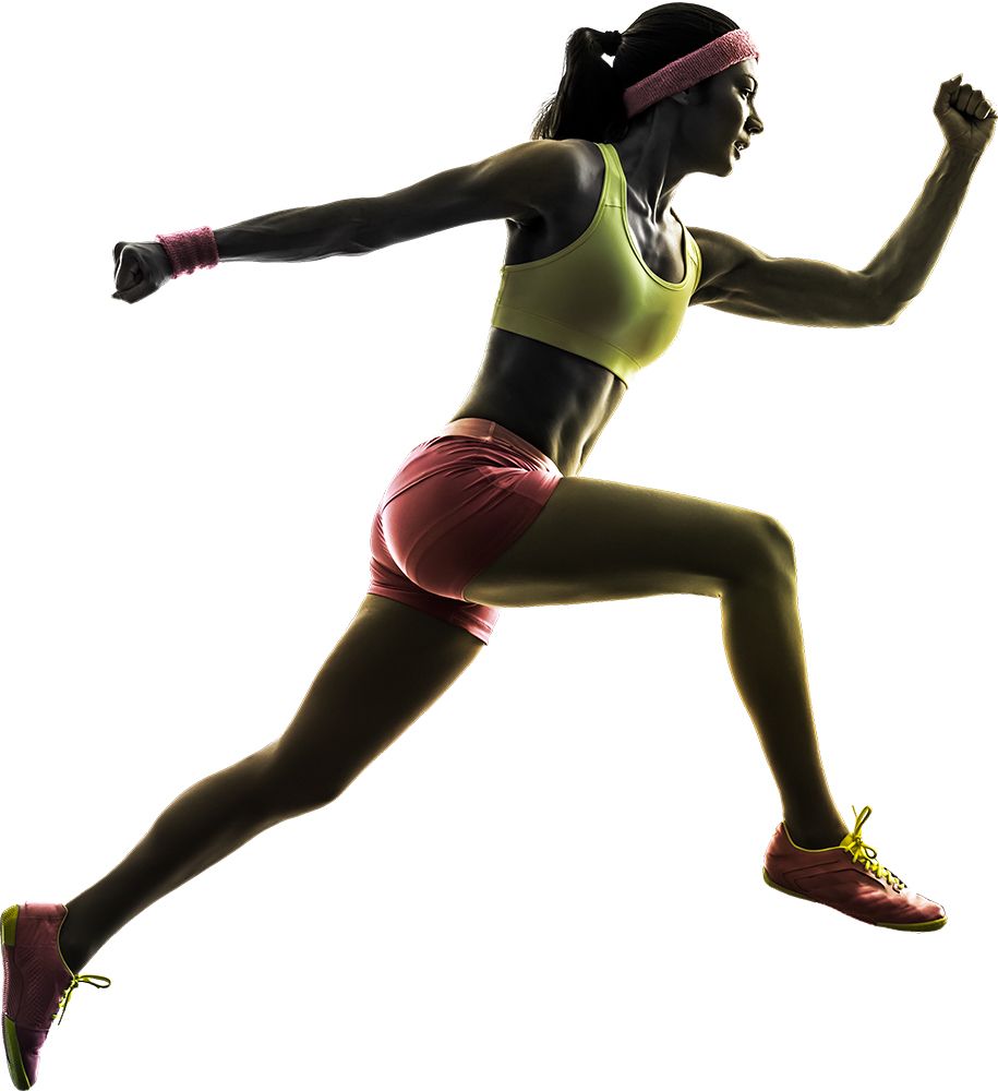 Running girl PNG image    图片编号:11693