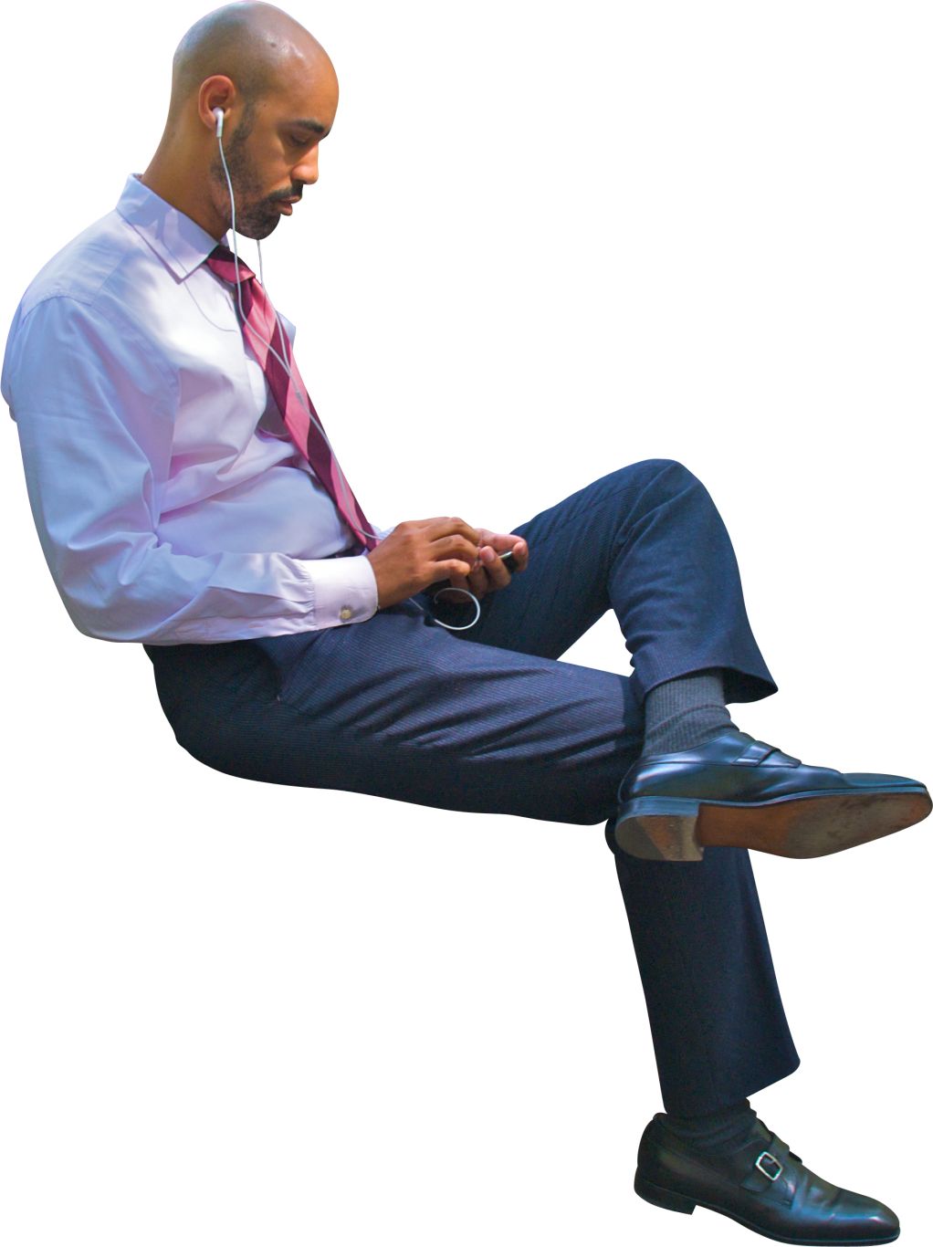 Sitting businessman PNG    图片编号:11475