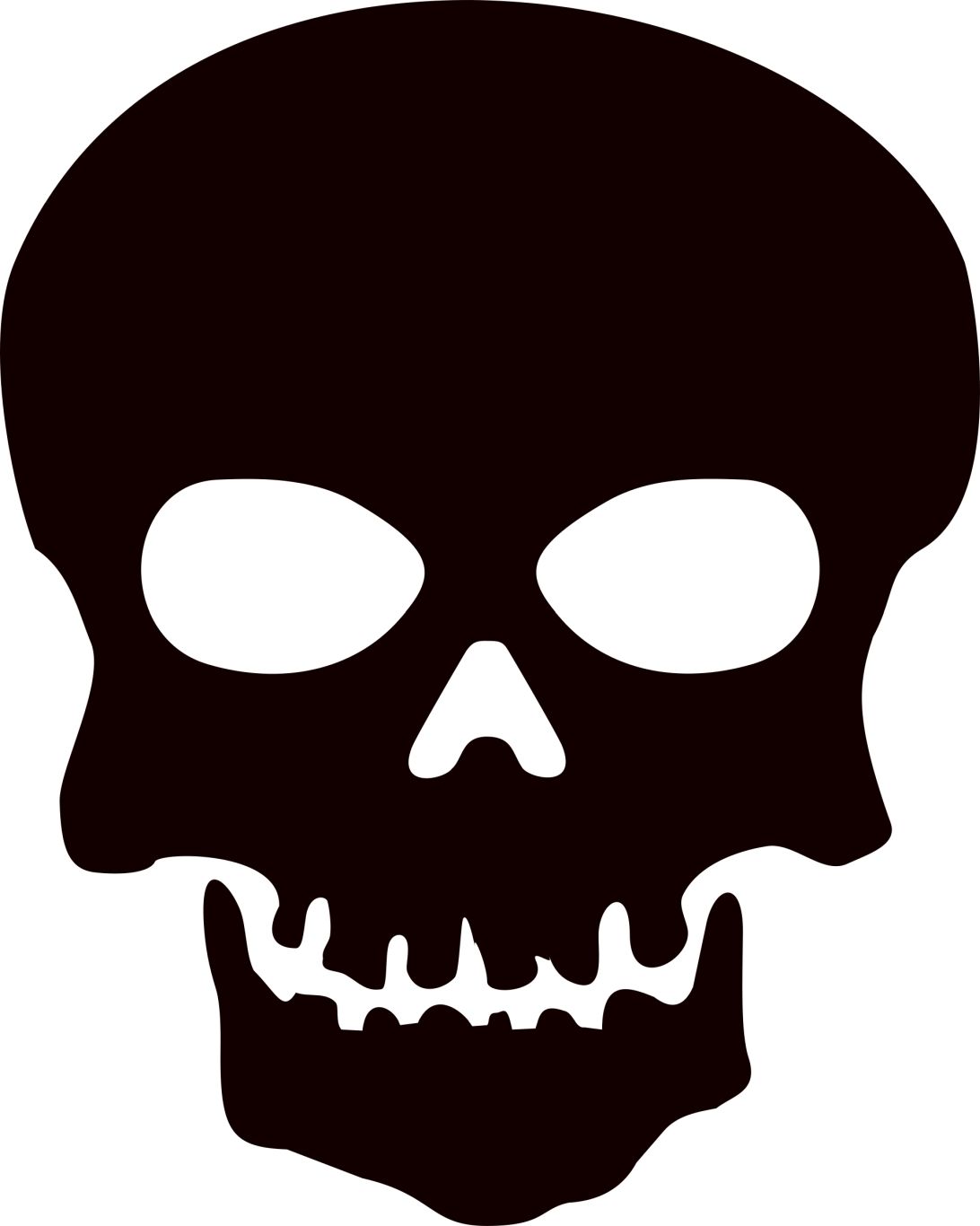 Skull logo PNG image    图片编号:5555
