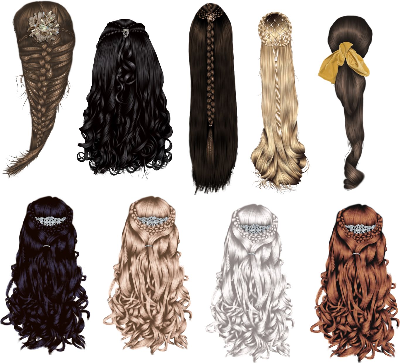 Hair wig PNG    图片编号:78315