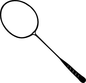 Badminton racket PNG image    图片编号:10422