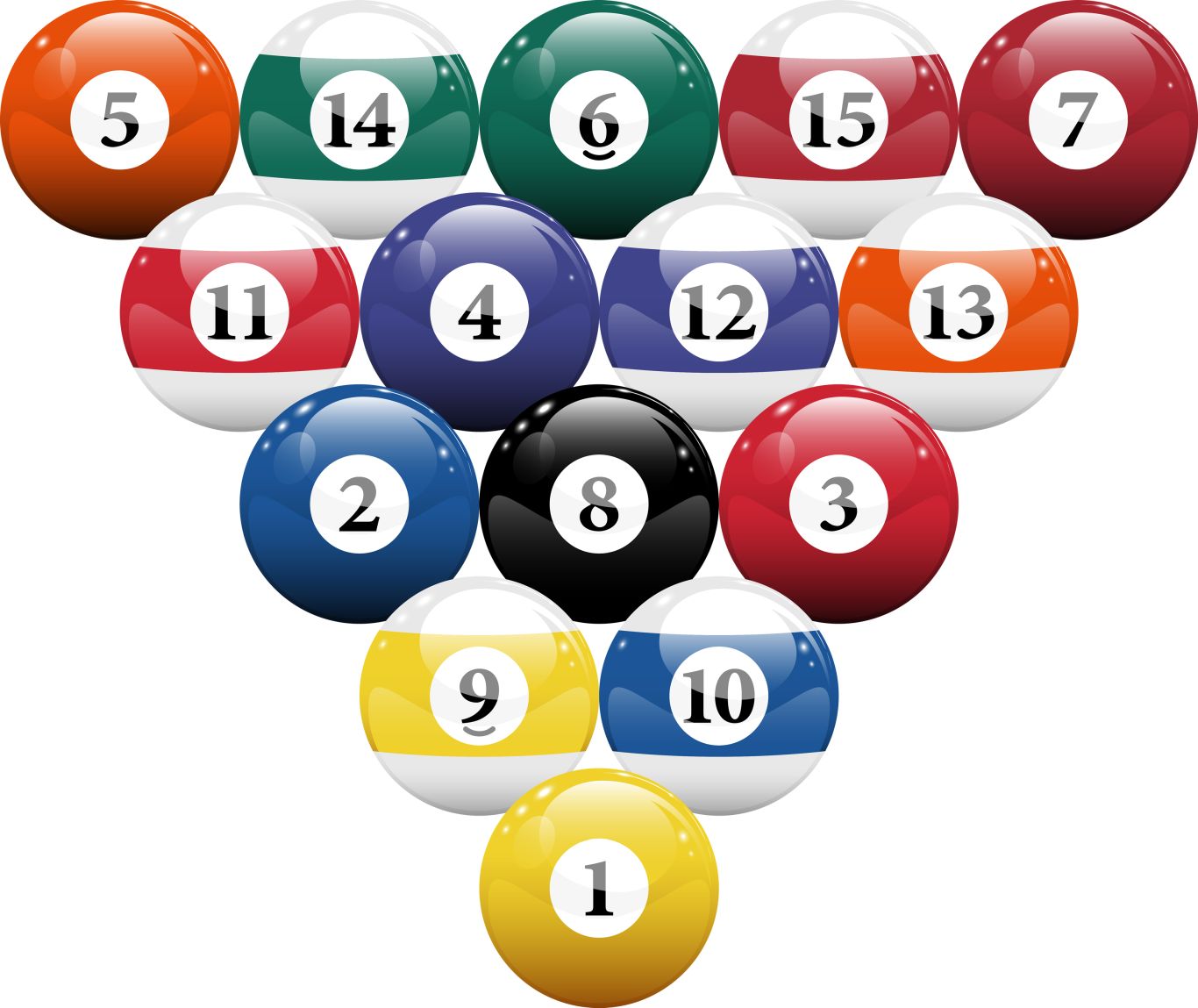 Billiard balls PNG    图片编号:10953