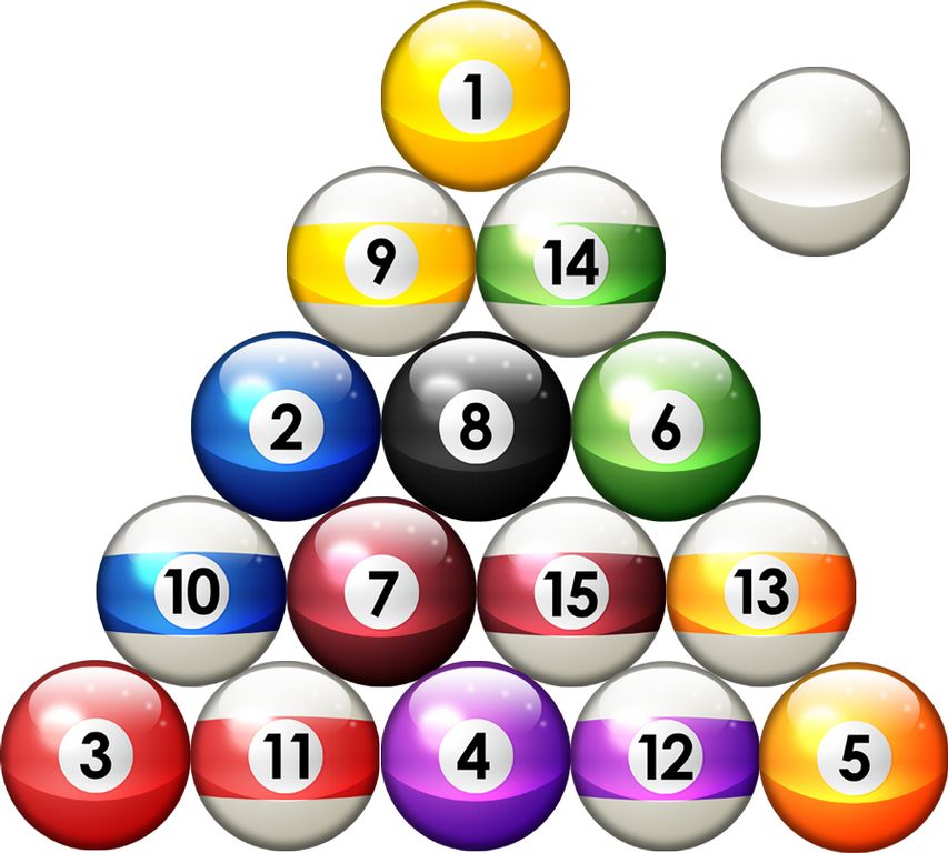 Billiard balls PNG    图片编号:85038