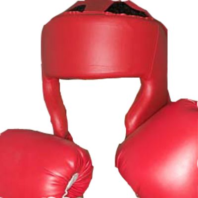 Boxing gloves and helmet PNG image    图片编号:10459