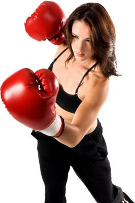 Boxing girl PNG image    图片编号:10484