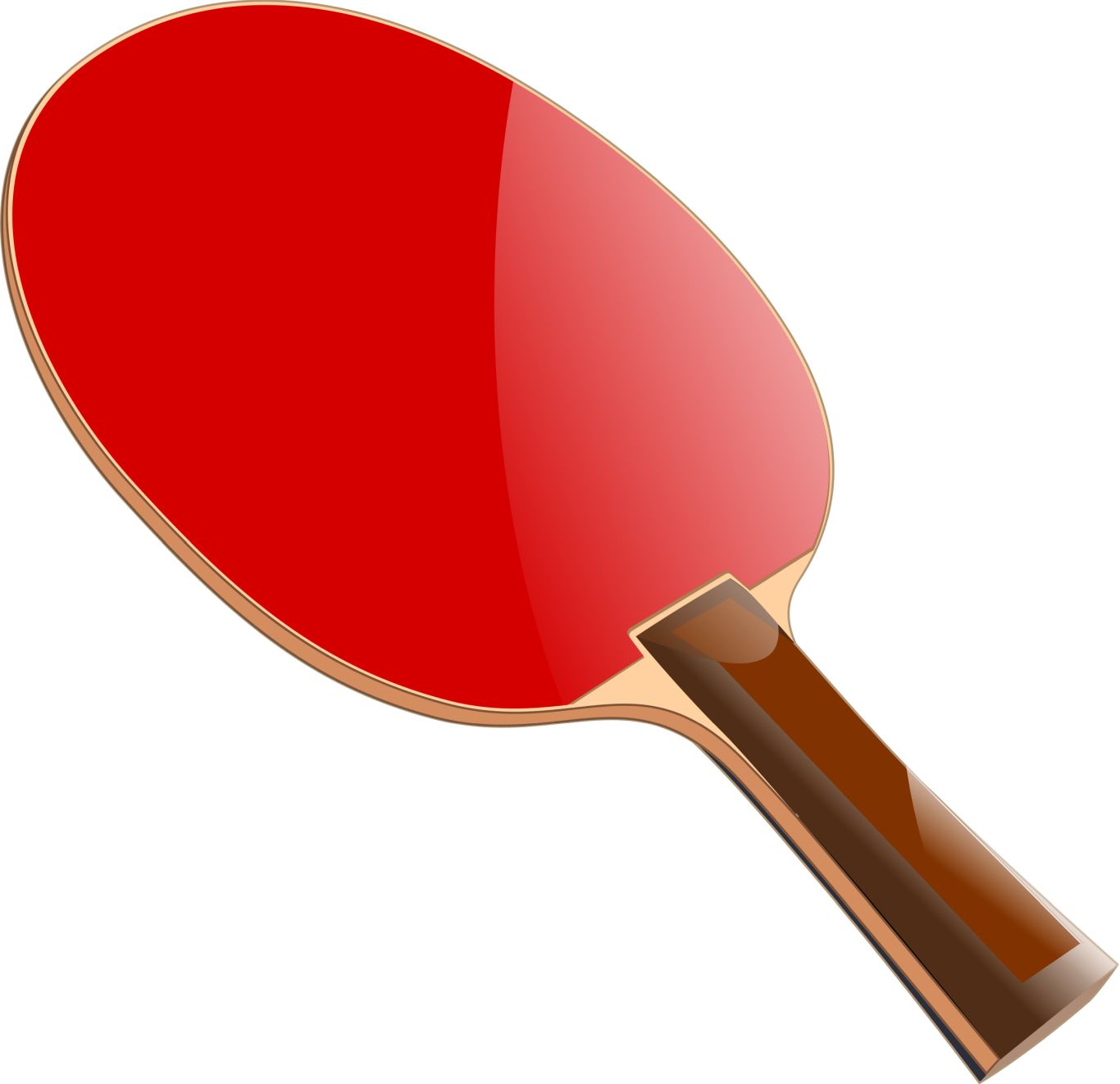 Ping Pong racket PNG image    图片编号:10360