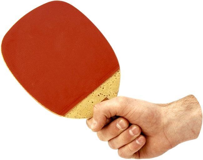 Ping Pong racket in hand PNG image    图片编号:10376