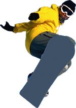 Man jumps on snowboard PNG image    图片编号:8020