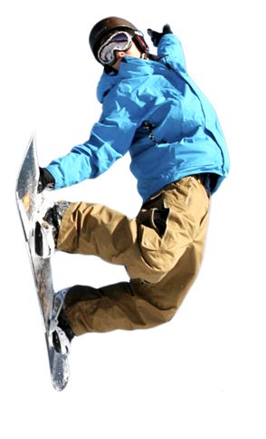 Man on snowboard PNG image    图片编号:8021