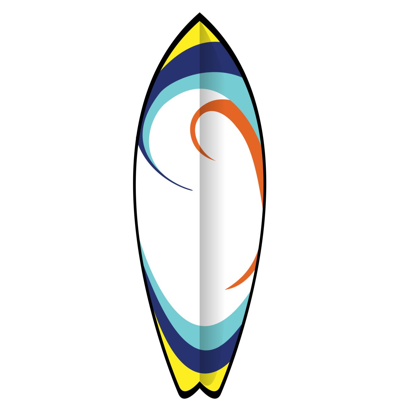 Surfing board PNG image    图片编号:9713