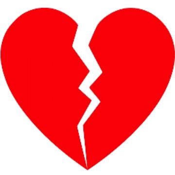 Broken heart PNG    图片编号:94509