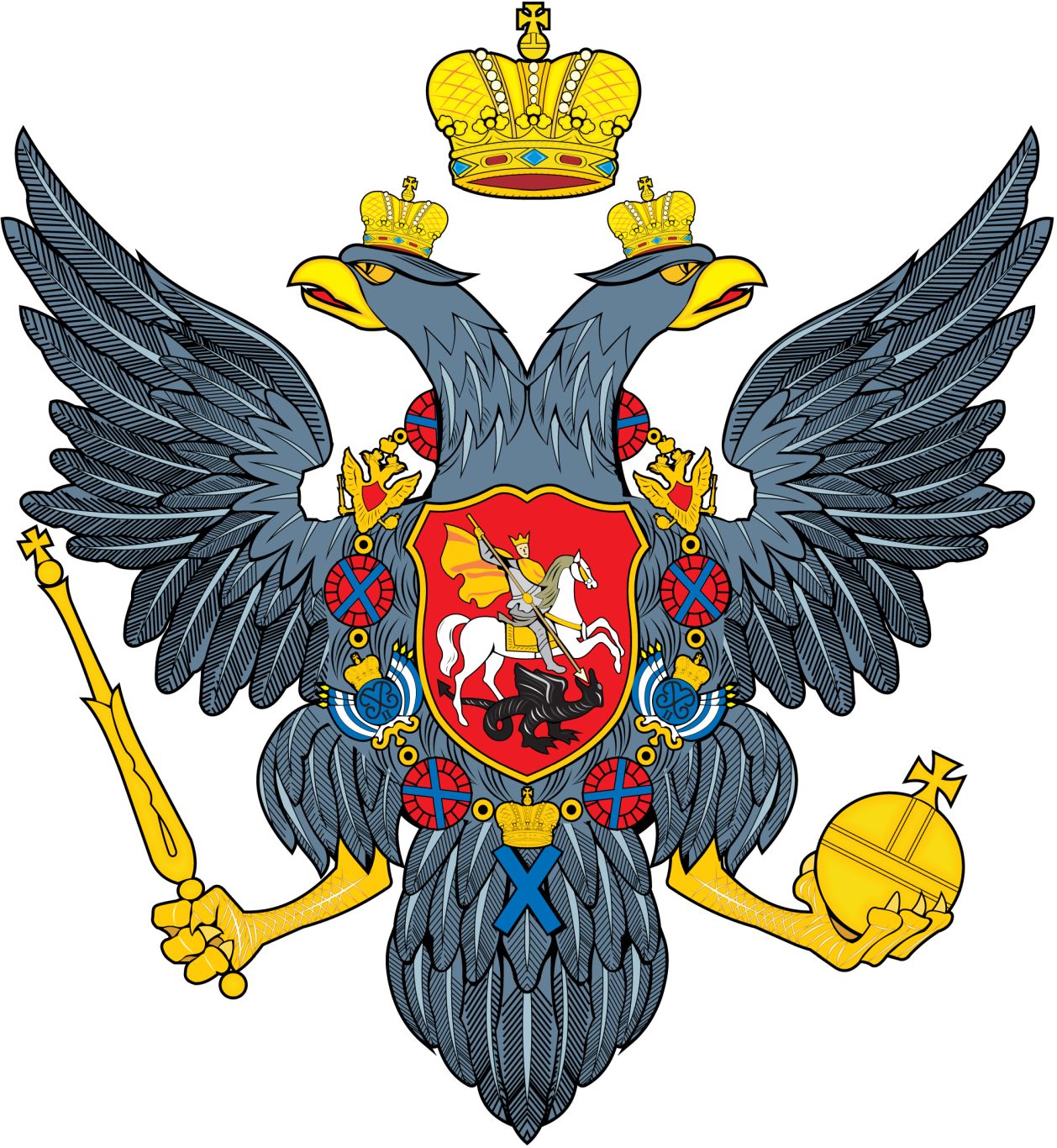 Coat of arms of Russia PNG    图片编号:76547