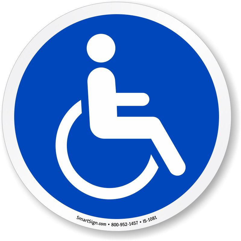 Disabled handicap symbol PNG    图片编号:79956