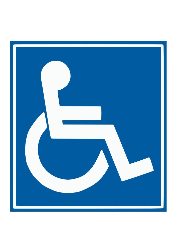 Disabled handicap symbol PNG    图片编号:79958