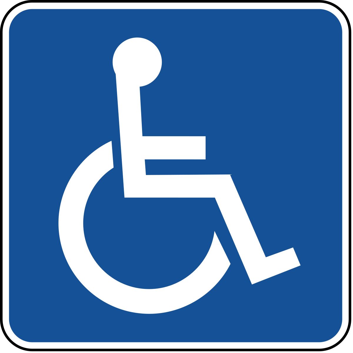 Disabled handicap symbol PNG    图片编号:79977