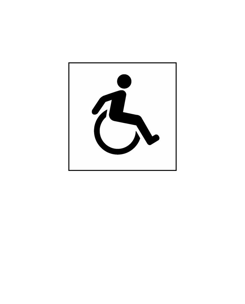 Disabled handicap symbol PNG    图片编号:79869
