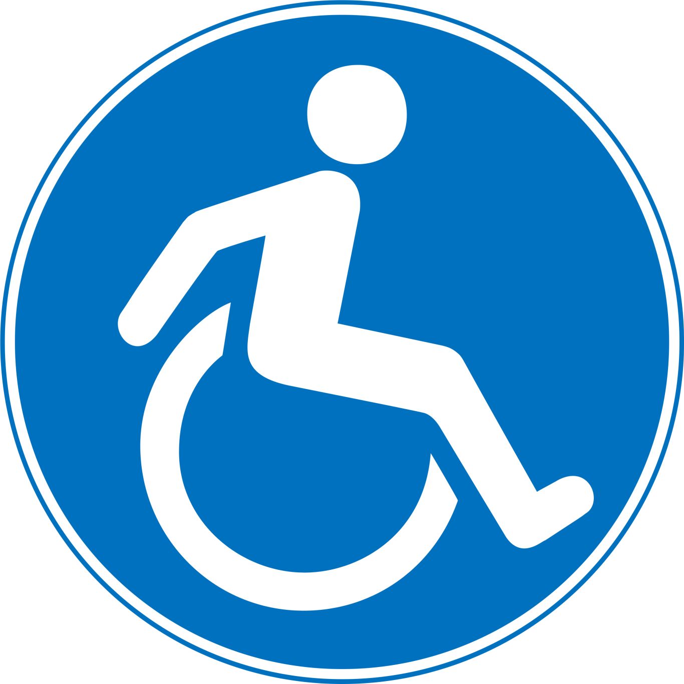 Disabled handicap symbol PNG    图片编号:79881