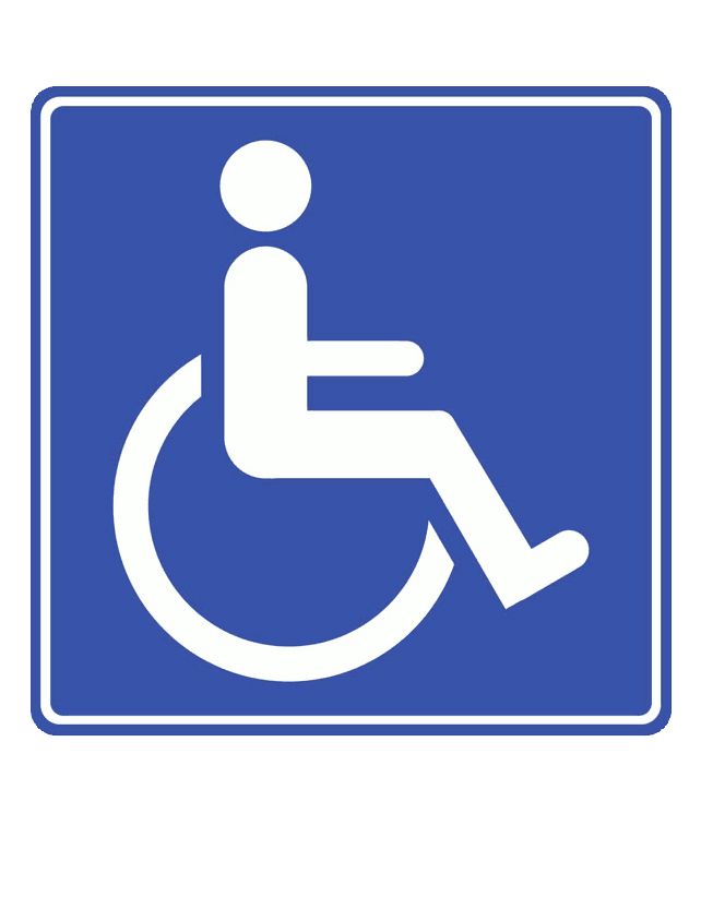 Disabled handicap symbol PNG    图片编号:79858