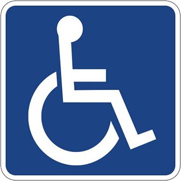 Disabled handicap symbol PNG    图片编号:79859