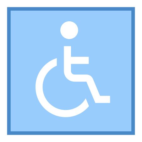 Disabled handicap symbol PNG    图片编号:79920