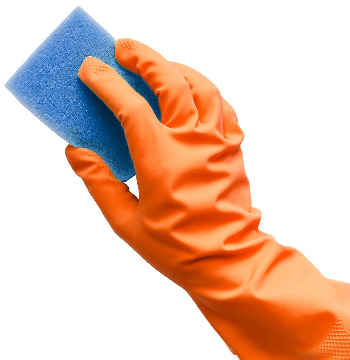 washing sponge in hand PNG    图片编号:51415