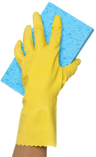 washing sponge in hand PNG    图片编号:51418