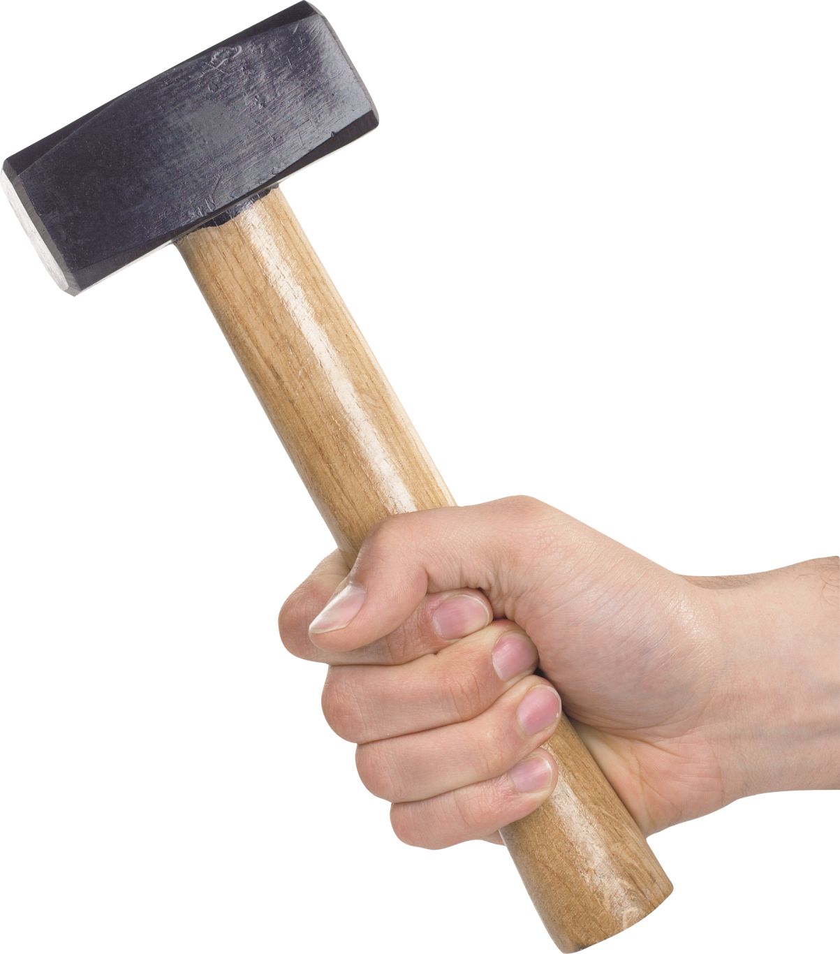 Hammer in hand PNG image    图片编号:3884